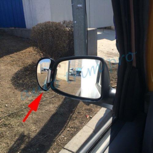 Pair Auto Auxiliary Rear View Rearview Side Blind Spot Mirror Safe Cover Trim Accessories