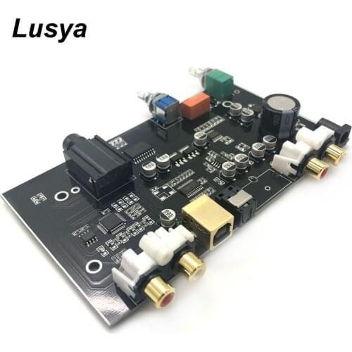 PCM5100 MS8416 Optical USB input NE5532 OP DAC Board 24bit 192K with Audio Volume Control DAC Board DC 12V B9-007