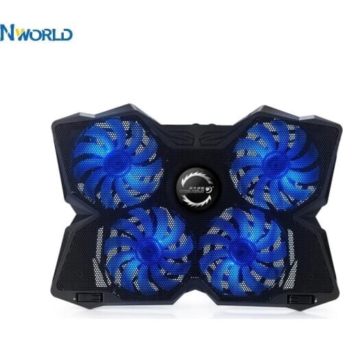 Game USB Laptop Cooler with 4 Quiet Fans Slide-proof Laptop Stand 13"15.6"17 inch Ventilador Cooling Pads For PC Gamer Complet