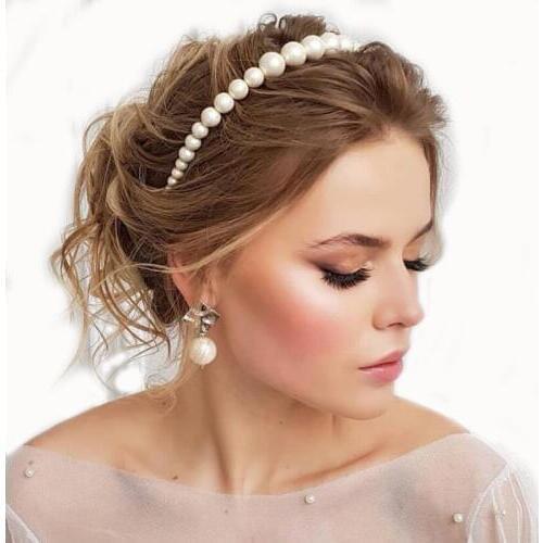 Luxury Big Pearl Hair hoop for Women Womens Hair Elegant Headband Accesorios mujer Fashion Bezel Turban Girls Hair Headwear