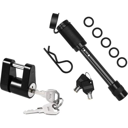 Trailer Hitch Receiver Coupler Lock Kit, Long Trailer Hitch Lock Receiver Pin Lock for Class III IV Receiver, Dia