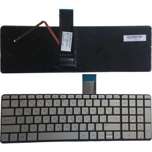 Russian NEW keyboard FOR HP ENVY X360 15-u000 15-u100no 15-u230no 15t-u000 15t-u100 15-u060nz KEYBOARD Silver Backlit RU