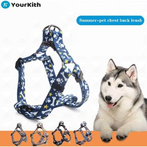 YourKith Dog Harness And Leash Set Adjustable Dog Harness No Pull Various Sizes Big Dog Leash Harness Nylon Chest Strap