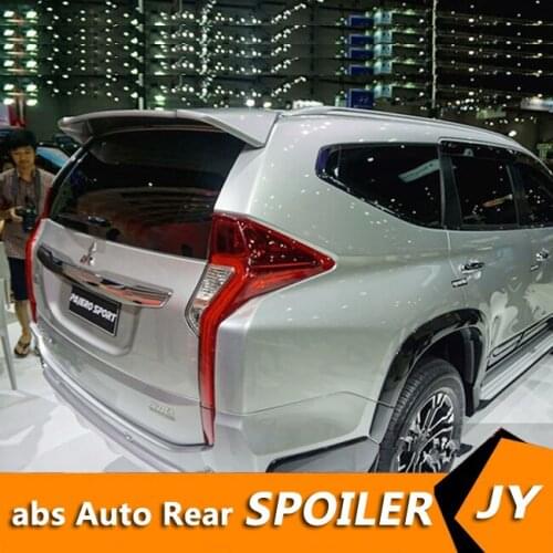 For Mitsubishi PAJERO Spoiler 2016-2018 PAJERO SPORT spoiler High Quality ABS Material Car Rear Wing Primer Color Rear Spoiler