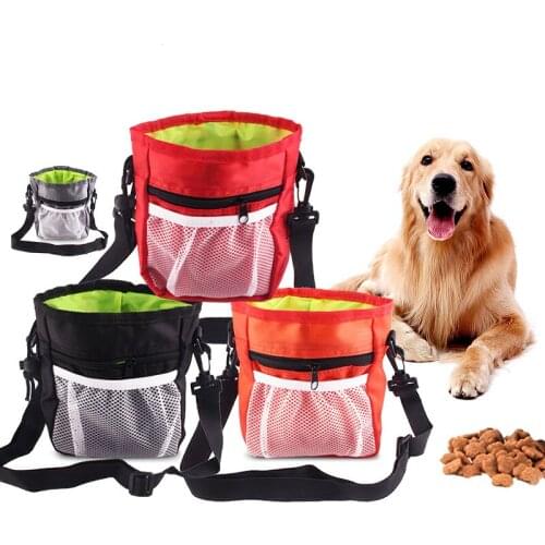 Pet Training Bag Crossbody Outdoor Hands Free Waist Bag Portable Foldable Multifunction Snack Bag High Capacity Dog Supplies