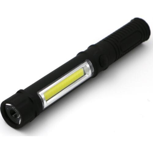 LED COB Lamps Mini Pen Multifuction Torch Flashlight Handle Work Portable Light Magnetic 3 *AAA Batteries Projector Camp Outdoor