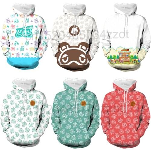 Animal Crossing Hoodie Tom Nook Cosplay Costume Sweatshirts Top Long Sleeves Hoodies Game Animal Crossing Cosplay Costume Coat