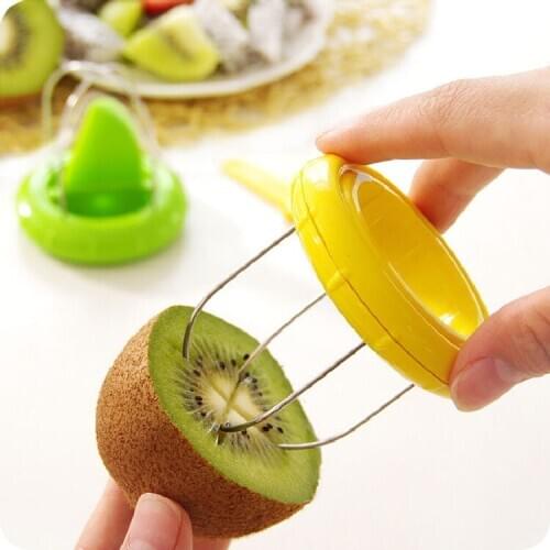 Creative Home Kiwi Peelers & Zesters Stainless Fruit Corers Separator 2-in-1 Cutter Fruit Knife Fruit & Vegetable Tools