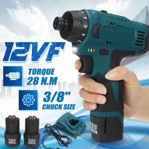 NEW 12V Impact Electric Screwdriver Mini Wireless Power Drill DC Lithium-Ion Battery Hand Driver Wrench Tools For Bosch Battery