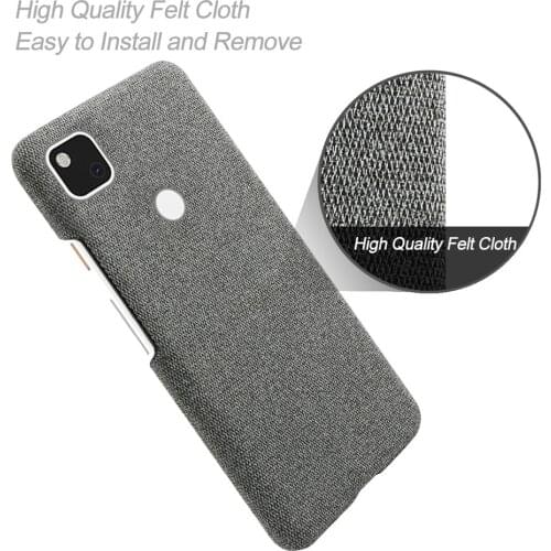 Ultra Thin Fabric Cloth Case For Google Pixel 4A Case G025J Anti-Drop Phone Bag Cover For Pixel 4A 5G GD1YQ, G025I Pixel4A 4G