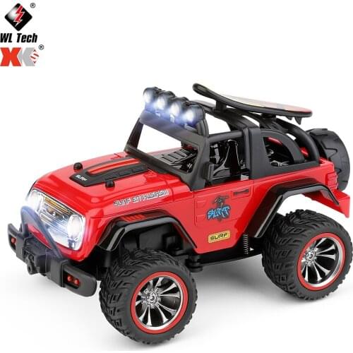 Wltoys 322221 2.4G 1/32 RC Car 2WD Mini Car Off Road Vehicle Models W/ Light Children Toy Remote Control Machine Truck Kids Toys