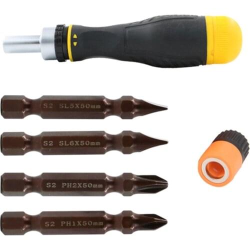 Replacement Magnet Bits Screwdriver Set Steel Multitool Multi-function DIY-ers The Craftsman Journeyman 6-in-1 Bolt Driver