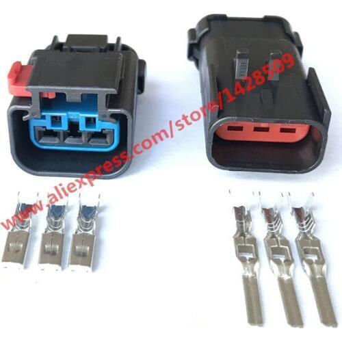 20 Sets 54200308 54200312 Headlight Wiring Connector Pigtail FCI Apex 2.8mm Waterproof Automotive Plugs 3 Pin Female Male