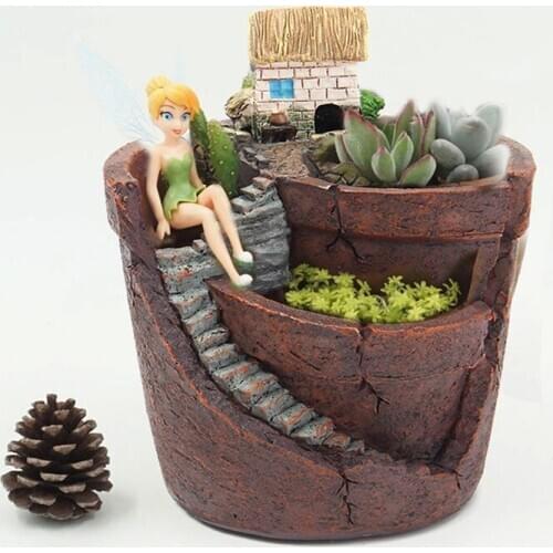 1pc Sky Garden Succulent Plant House Herb Flower Basket Planter Pot Trough Box Bed