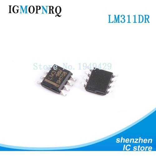 10PCS LM311DR SOP8 LM311 LM311D comparator Differential w/Strob New