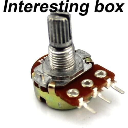 15mm long handle adjustable resistance (10K) resistance cap set DIY dimming speed adjustment resistance potentiometer three feet