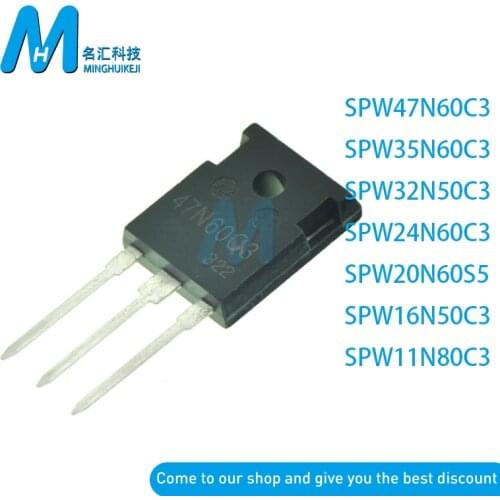 5PCS SPW47N60C3 SPW35N60C3 SPW32N50C3 SPW24N60C3 SPW20N60S5 SPW16N50C3 SPW11N80C3 TO-247 47N60 47N60C3 35N60C3 32N50C3 24N60C3