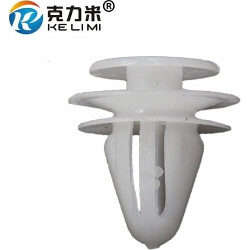 50Pcs White Door Card Fastener Rivets For Toyota Honda Nylon Retainer Clip