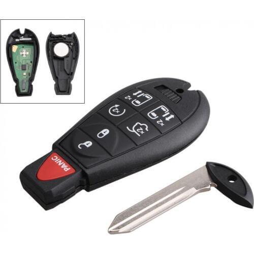 7 Buttons 433Hz Replacement Car Remote Control Car Key Fob Transmitter Clicker Alarm for Dodge M3N5WY783X IYZ-C01C