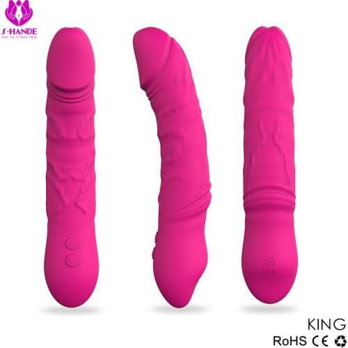 Free shiping rechargeable cordless handheld realistic dildo vibrator rotating head clitoris stimulator Free lubricant gift