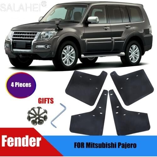Auto Mudflaps FOR Mitsubishi Pajero V73 V87 V93 V97 Mudguards Fender Mud Flap Guards Mudguard Fenders Car Accessories Styling
