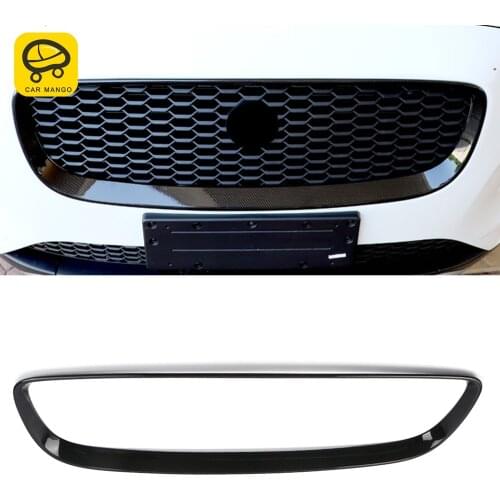 CarManGo Car Accessories Front Grills Grille Cover Cap Trim Sticker Frame Exterior Decoration for Jaguar E-Pace X540 2017-2020