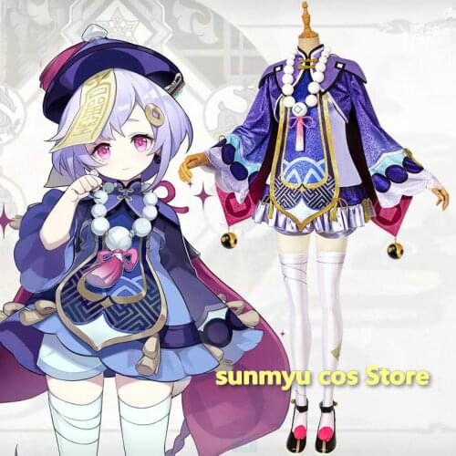 Game Genshin Impact Qiqi Cosplay Costume Halloween