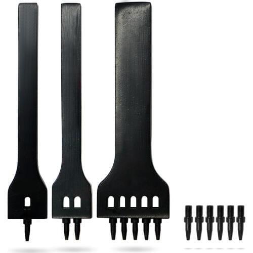 Leather Craft Tools for Punch Making Belt Automatic Centre Leather Holes Cutter Edge Sewing Metal Replace Head 5mm Spacing