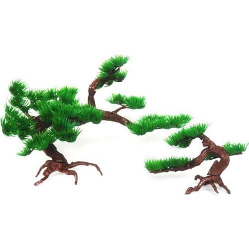30*18*18cm Aquarium Artificial Simulations Landscape Pine Trees Water Plants Fish Tank Decorations