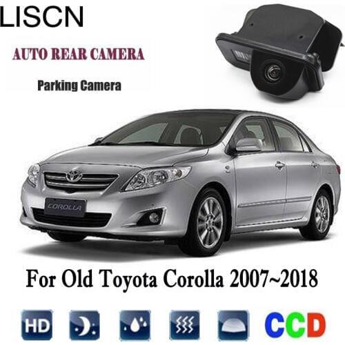 Rearview Camera For Old Toyota Corolla 2007~2018 2011 2012 2013 2015 2017 CCD Night Vision Rear View Camera license plat Camera