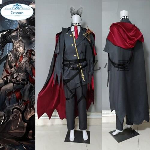 Arknights Phantom RHODES ISLAND Game Suit Haunting Dream Castle Handsome Uniform Cosplay Costume Halloween Party Outfit anime