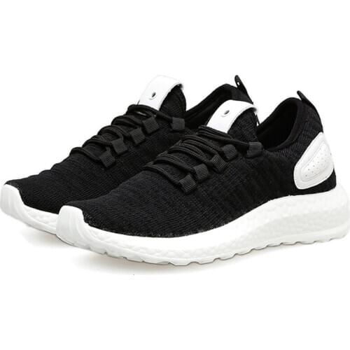 Plus Size 43 Women Men Lightweight Sneakers 2020 Summer Knit Breathable Womens Trainers Soft Couple Walking Shoes white