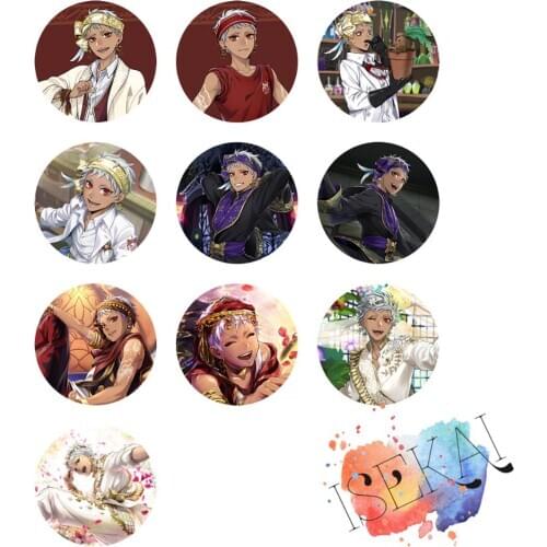 Twisted Wonderland Game Kalim Al-Asim Collection Scarabia Metal Badge Brooch Pins