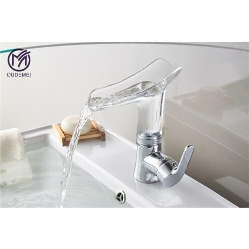 Brass Chome Plating Brown Purple Blue Deck Mounted Single Handle Bathroom Faucet Sink Tap