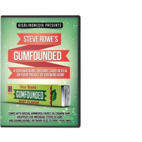 GUMFOUNDED by Steve Rowe (Gimmick+online instruct) Close up Magic Tricks Illusions Card Magia Props Magician Toy Joke Street Bar