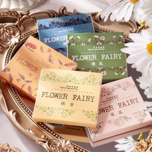 30 pcs Vintage Flower Fairy Writable Label Stickers Journal Stickers Srapbooking Journal Craft Diary Ablum Decorative Stickers