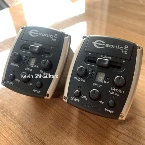 Original Shadow E-sonic2 HD system preamp Nanoflex & nanomag Acoustic guitar used preamp shadow E-sonic 2 pickup EQ equalizer