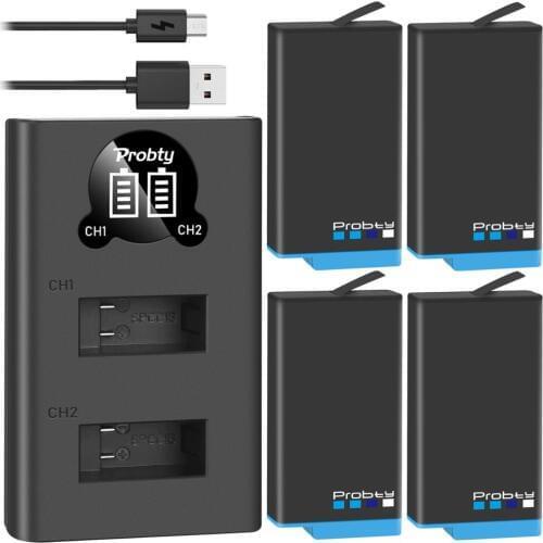 Rechargeable Battery or Dual Charger For GoPro Max 4.4V 1680mAh