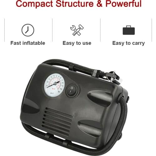 DC 12V Portable Air Compressor 260PSI Tire Inflator Pump for Car Bicycle Motorcycle Car Tire Inflator Car Styling