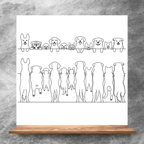 Cute puppy Clear Stamps DIY Scrapbooking Album Card Making DIY Decoration Making Embossing Stencil