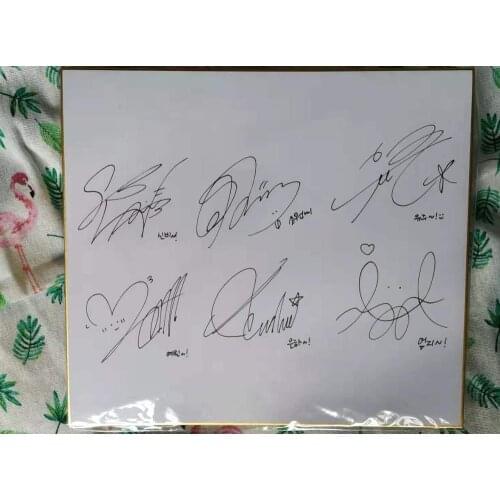 Hand signed Gfriend autographed Shikishi Card Art Board Group signatures 89