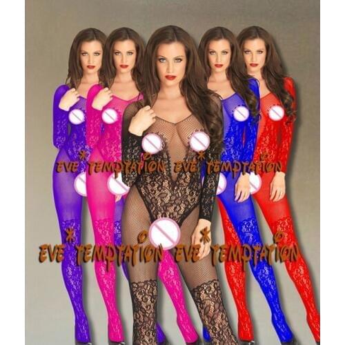Sexy Crotchless Bodysuit Women Bodystocking Open Crotch Pantyhose Sex Bodystocking Seamless Lingerie Body Suit underwear A050