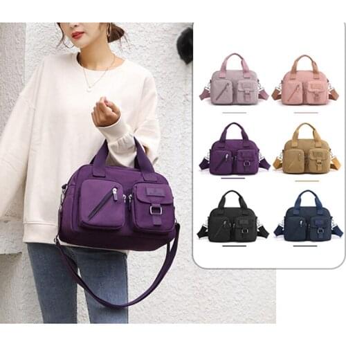 New Fashion Messenger Bag Womens Shoulder Bag Nylon Handbag Large Capacity Fashion Womens Single Shoulder Bag Tote