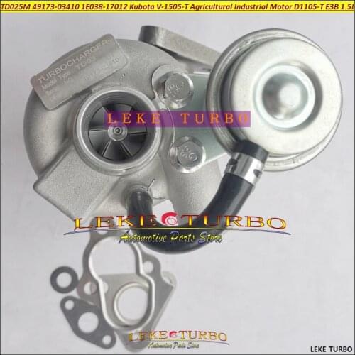 Turbo TD025M 49173-03410 49173-03400 49173-03420 1E038-17012 For Kubota V-1505-T Agricultural Industrial Motor D1105-T E3B 1.5L
