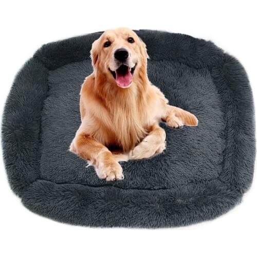 Pet Dog Bed Comfortable Cuddler Square Dogs Kennel Very Soft Washable Dog and Cat Cushion Bed Winter Warm Sofa 12 Color