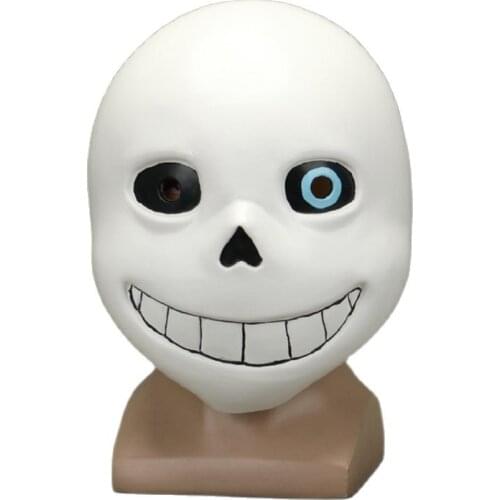 Unisex Anime Cartoon 3D Undertale Sans Funny Halloween Masquerade Mask Facepiece Headgear Cosplay Costumes Prop