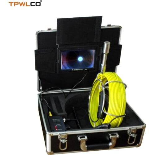 DVR Function Pipe Inspection Camera Endoscope Video System With 7inch Monitor 20-50m Cable Diameter 23mm Surveillance Camera