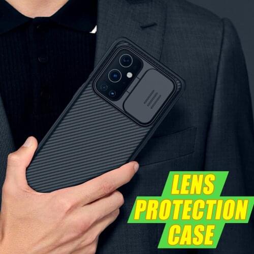 For OnePlus 9 Lens Protection Case NILLKIN CamShield Case Slide Camera Protection Back Cover For OnePlus 9 Pro Phone Cases