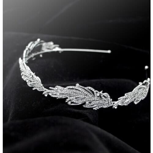 Korean Fashion Jeweled Hair Band Accessories Shiny Clear Full Crystal Stone Hairband Rhinestone Headbands For Women Wedding