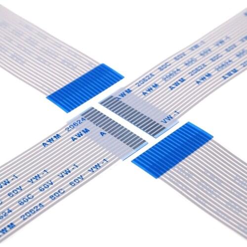 10 PCS FPC FFC Flexible Flat Cable 18 PIN 1.0 MM pitch Step Same Contact Sides Length Type A Length 100 mm